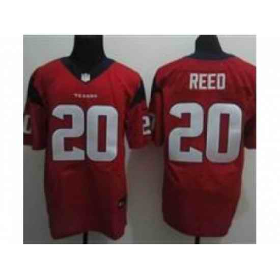 Nike Houston Texans 20 Ed Reed Red Elite NFL Jersey